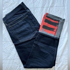 Helmut Lang dark denim with high cuff